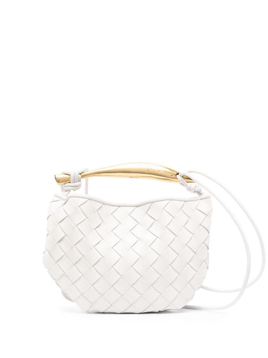 White Sardine Mini Leather Shoulder Bag