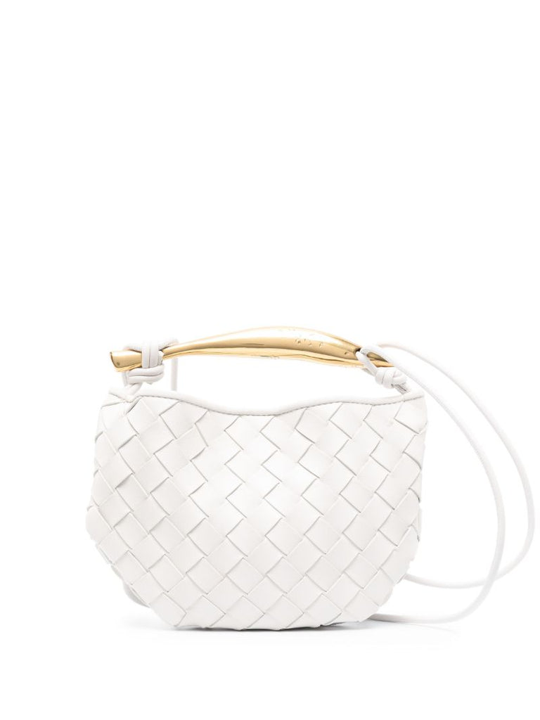 White Sardine Mini Leather Shoulder Bag