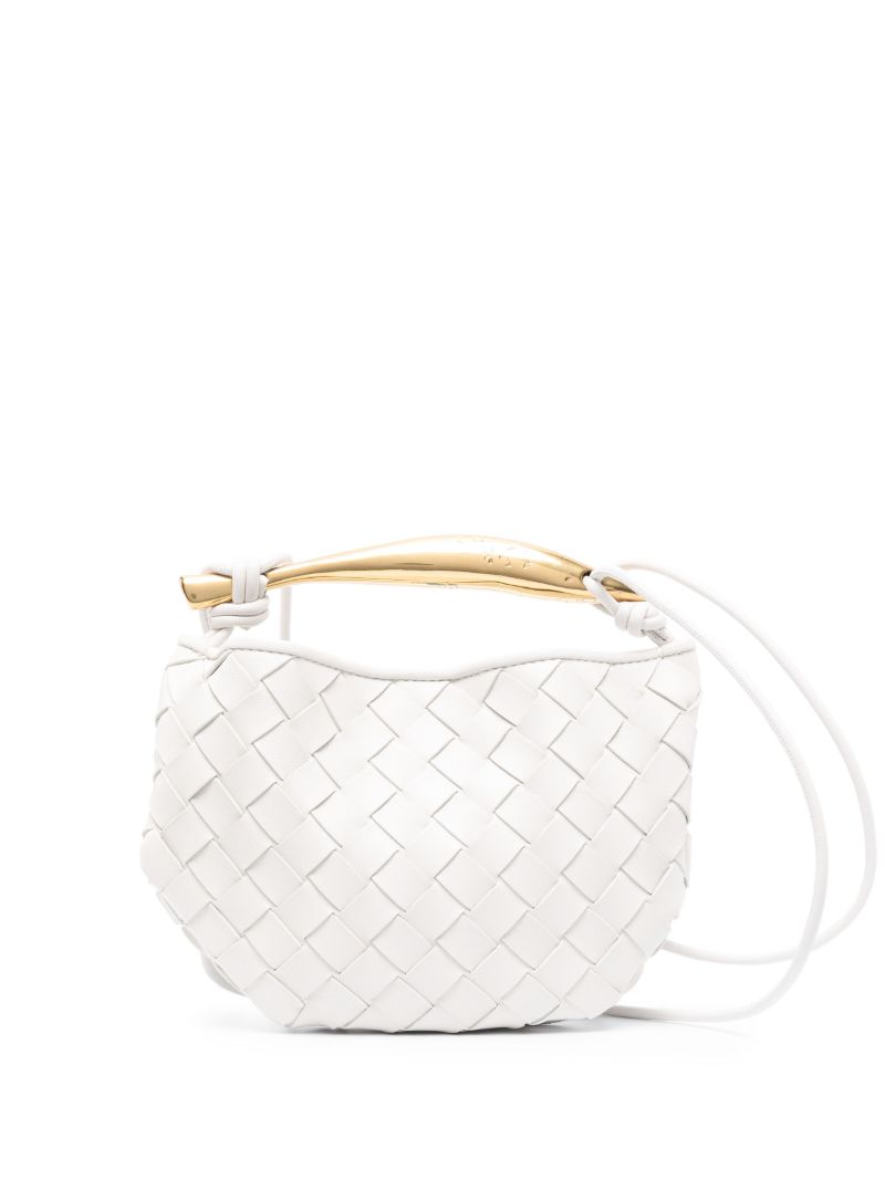 White Sardine Mini Leather Shoulder Bag