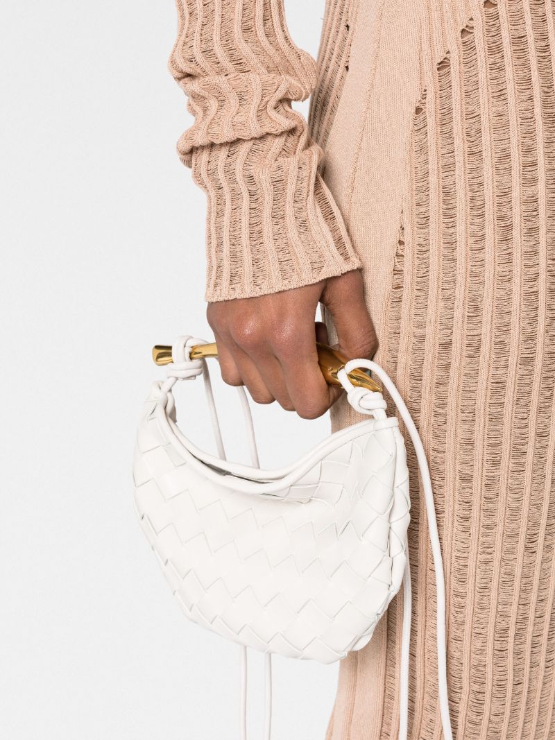 White Sardine Mini Leather Shoulder Bag