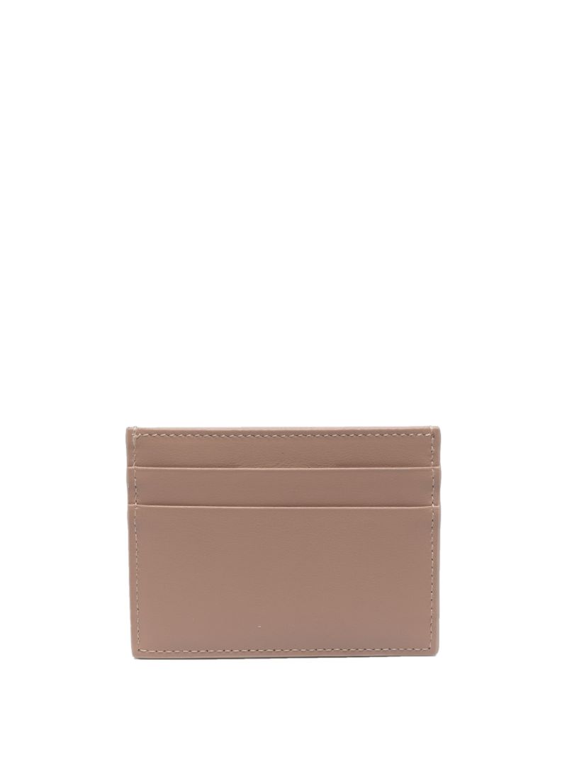 Neutral Logo Leather Card Holder