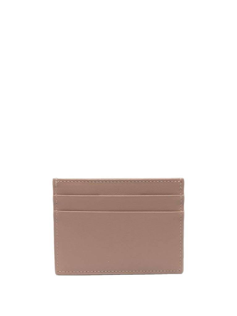 Neutral Logo Leather Card Holder