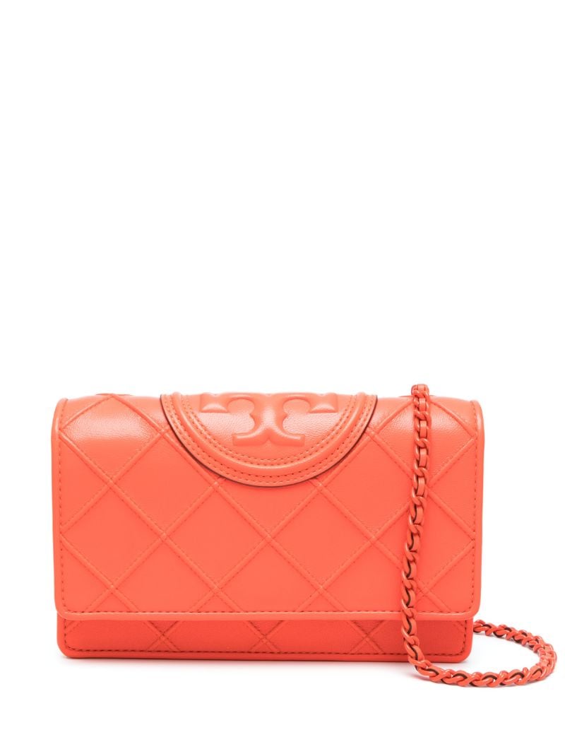 Orange Fleming Leather Shoulder Bag