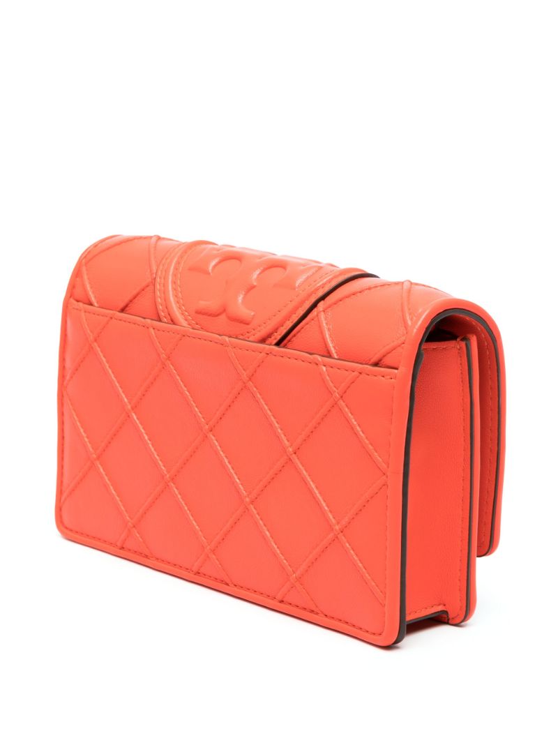 Orange Fleming Leather Shoulder Bag