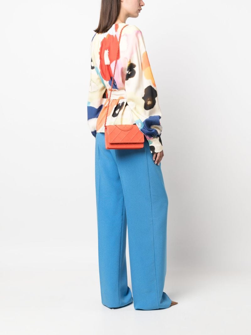 Orange Fleming Leather Shoulder Bag