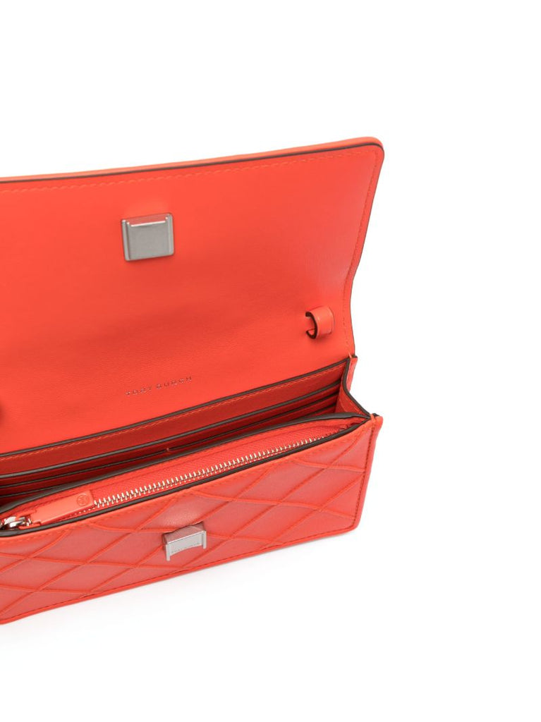 Orange Fleming Leather Shoulder Bag