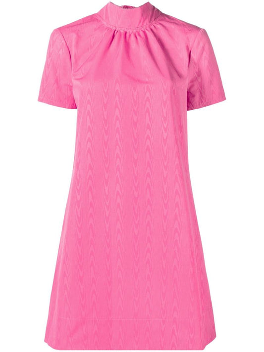Pink Lana Mini Shift Dress
