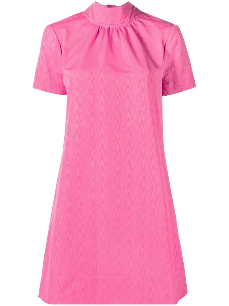 Pink Lana Mini Shift Dress