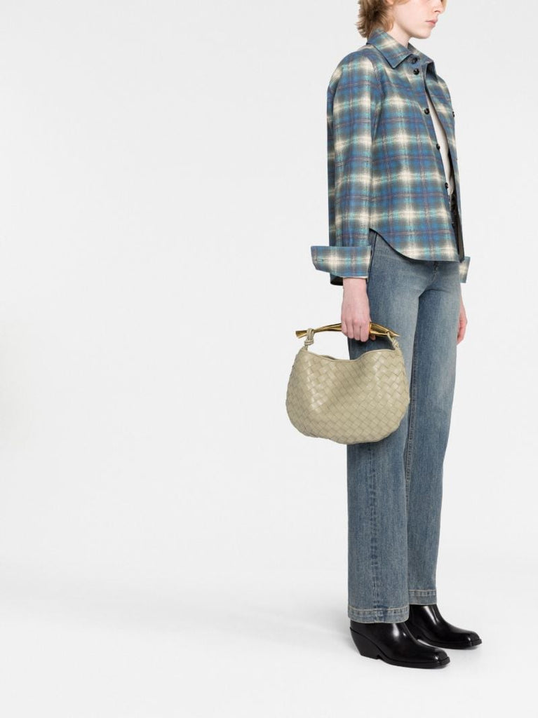 Green Sardine Top Handle Bag