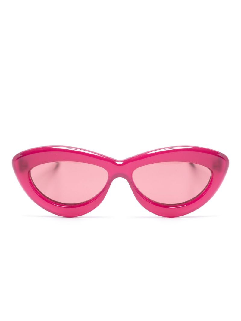 Pink Oval Frame Sunglasses