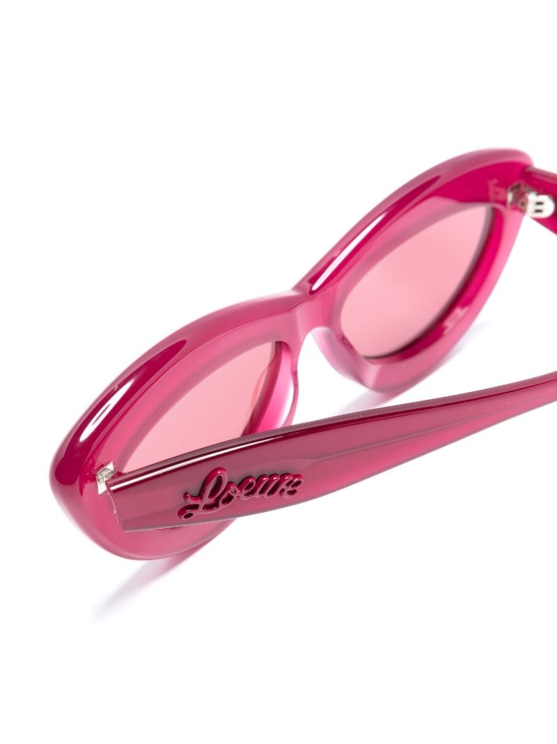 Pink Oval Frame Sunglasses