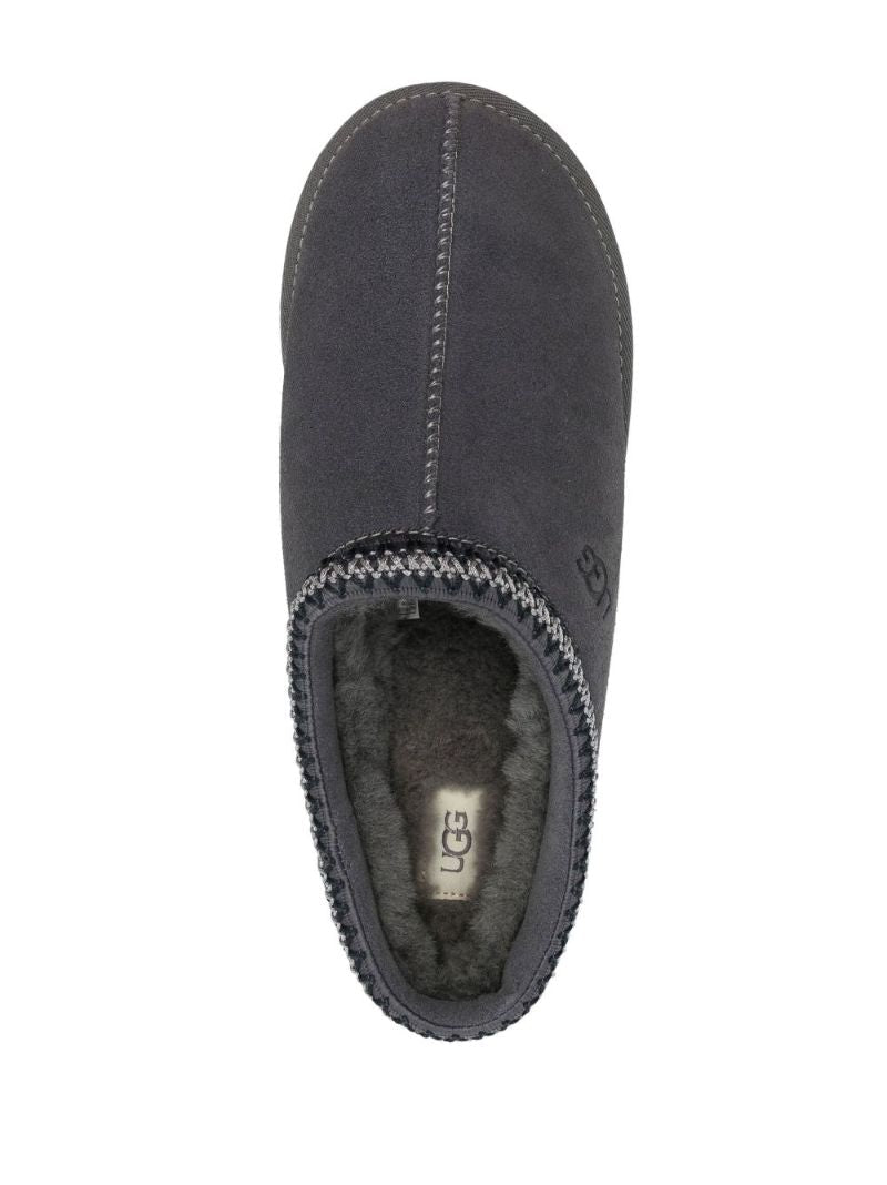 Grey Tasman Suede Slippers
