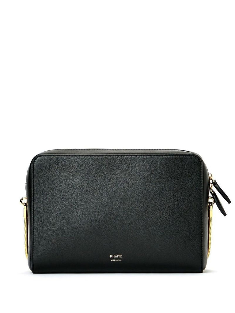 Black Anna Leather Cross Body Bag