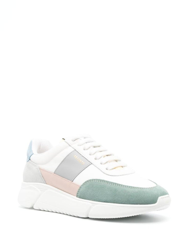 White Genesis Vintage Runner Leather Sneakers