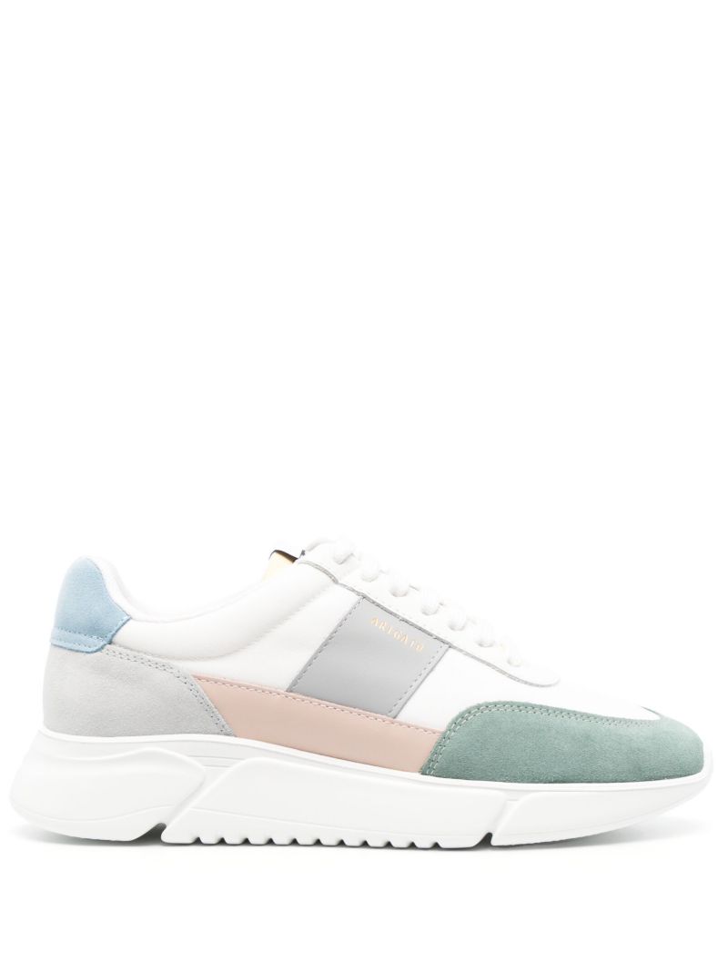 White Genesis Vintage Runner Leather Sneakers