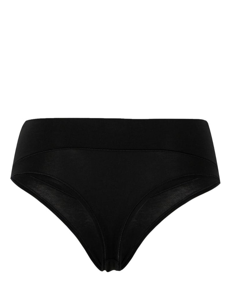 Black Control Thong Set