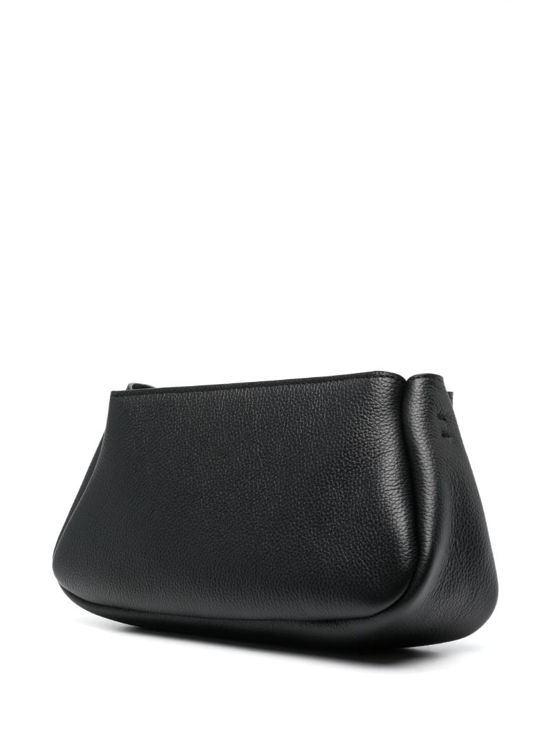 Black Marcie Leather Shoulder Bag