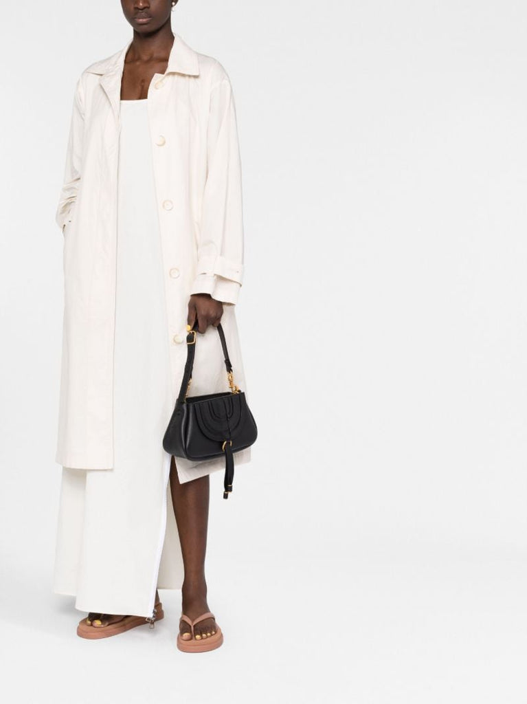 Black Marcie Leather Shoulder Bag