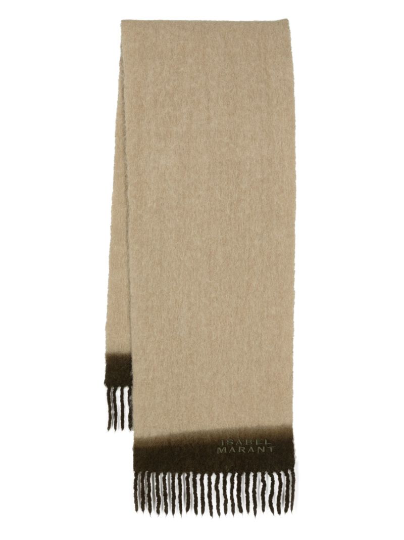 Brown Firny Dip-dye Scarf