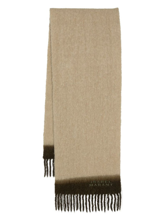 Brown Firny Dip-dye Scarf