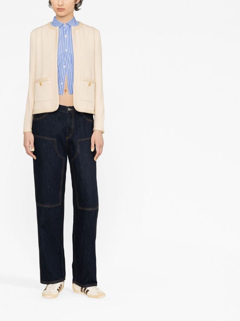 Neutral BouclÃ_x0083_Â© Silk Jacket