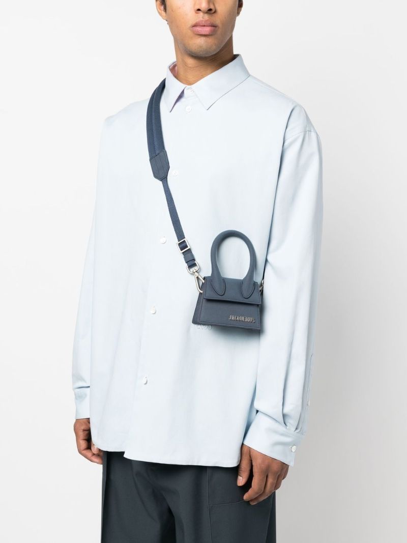 Blue Le Chiquito Leather Mini Bag