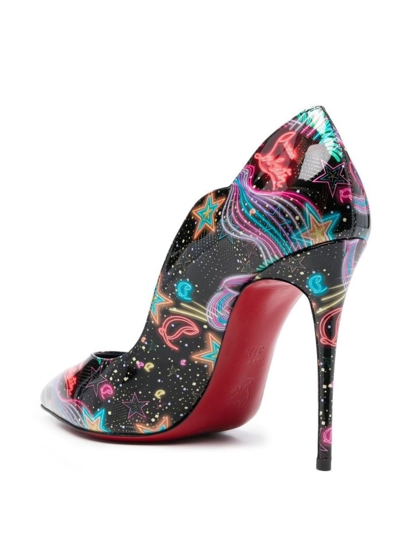 Black Hot Chick Starlight 100 Leather Pumps
