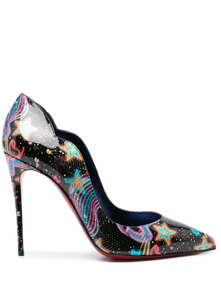 Black Hot Chick Starlight 100 Leather Pumps