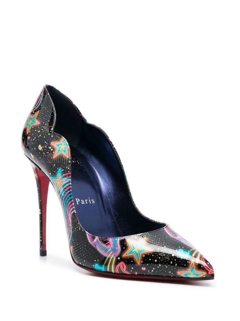 Black Hot Chick Starlight 100 Leather Pumps