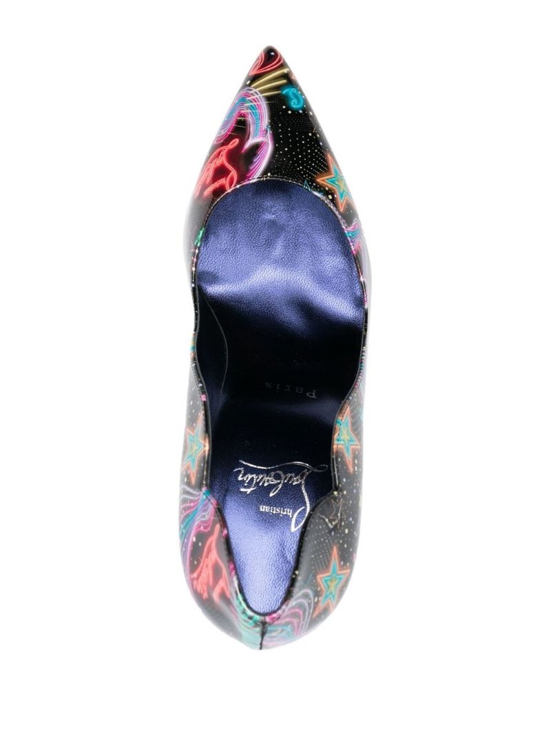 Black Hot Chick Starlight 100 Leather Pumps