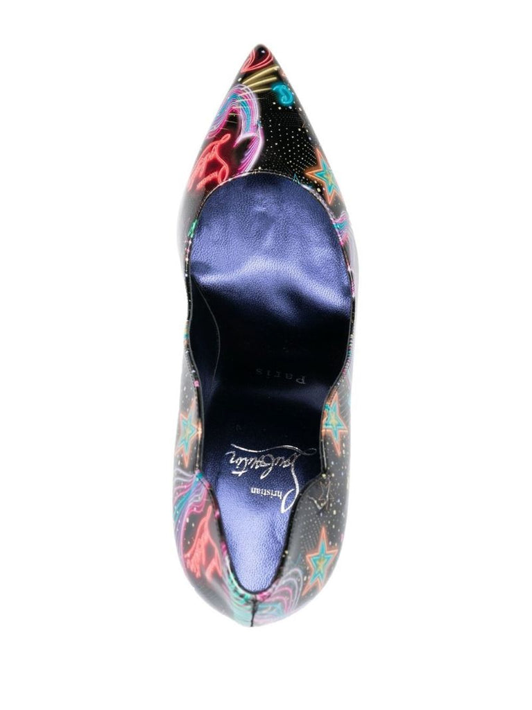 Black Hot Chick Starlight 100 Leather Pumps