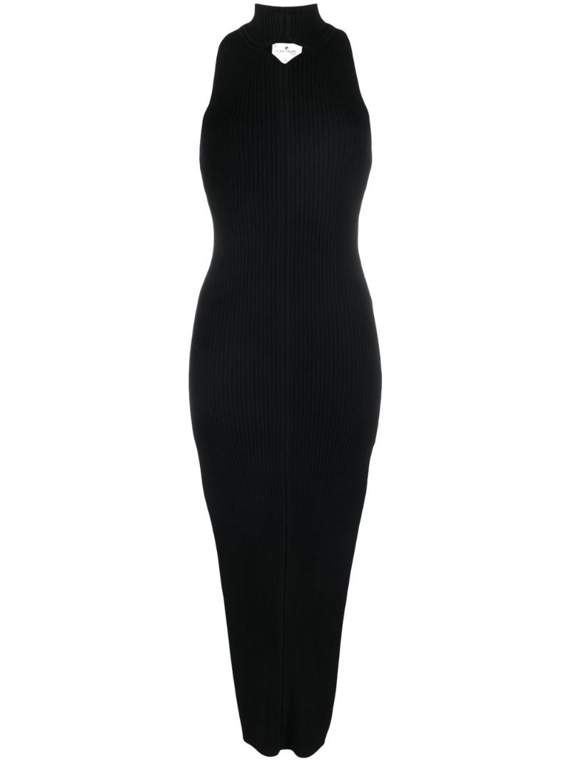 Black Cut Out Midi Dress