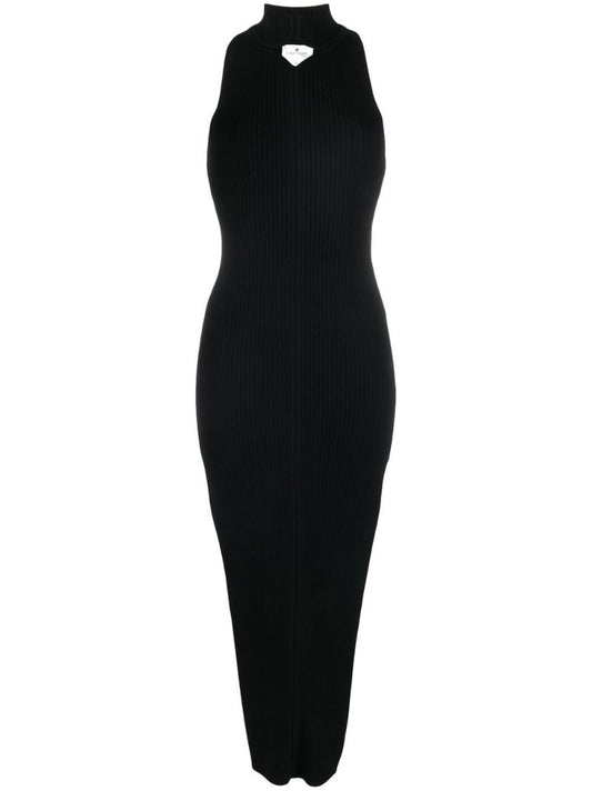 Black Cut Out Midi Dress