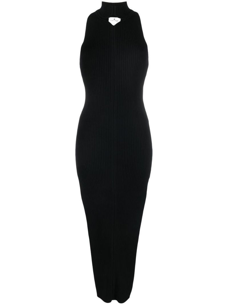 Black Cut Out Midi Dress