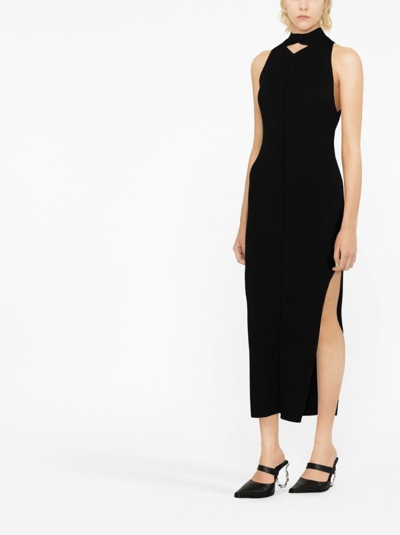 Black Cut Out Midi Dress