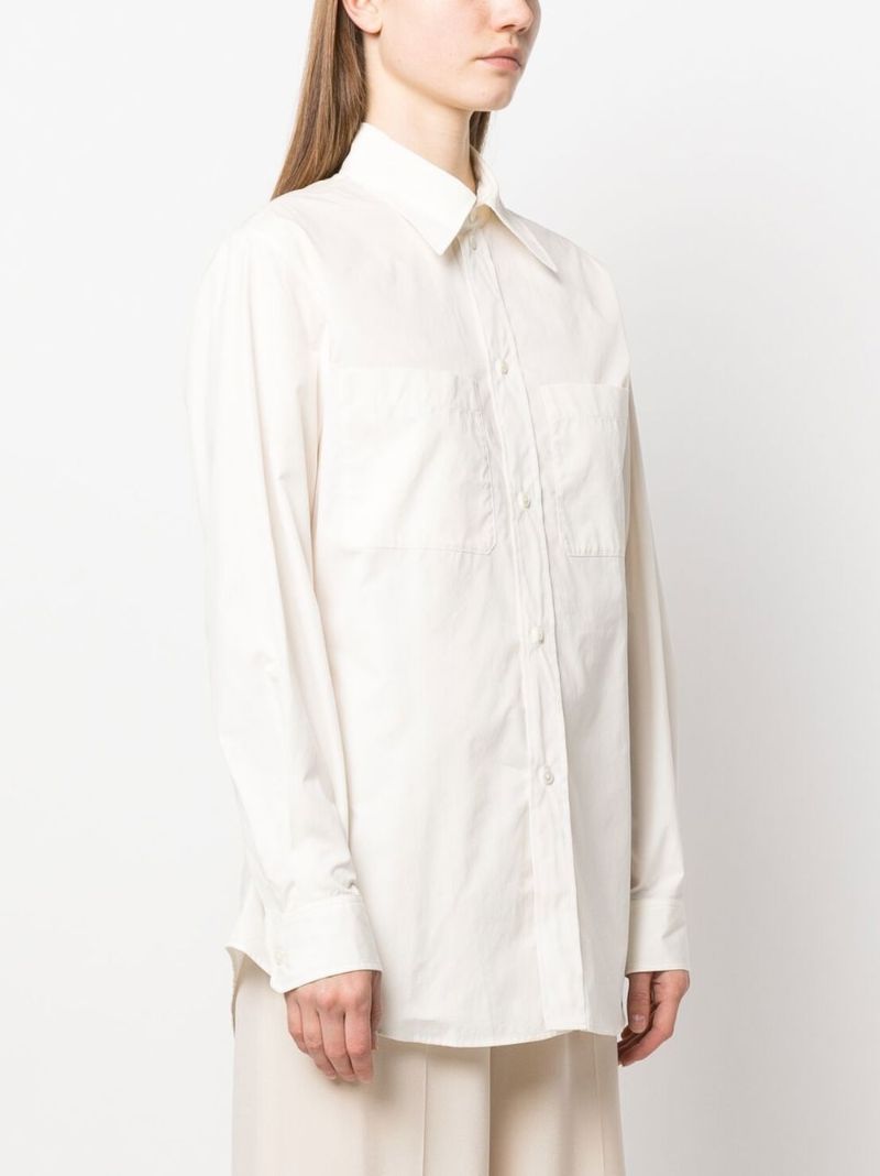 White Long Sleeve Cotton Shirt