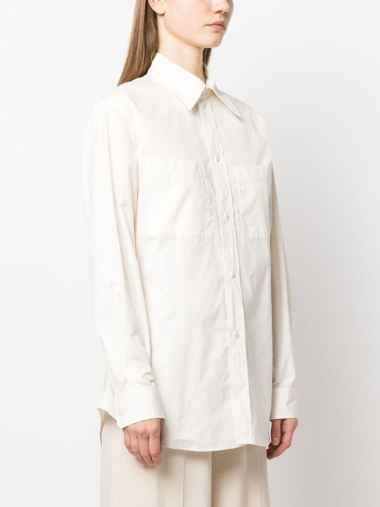 White Long Sleeve Cotton Shirt