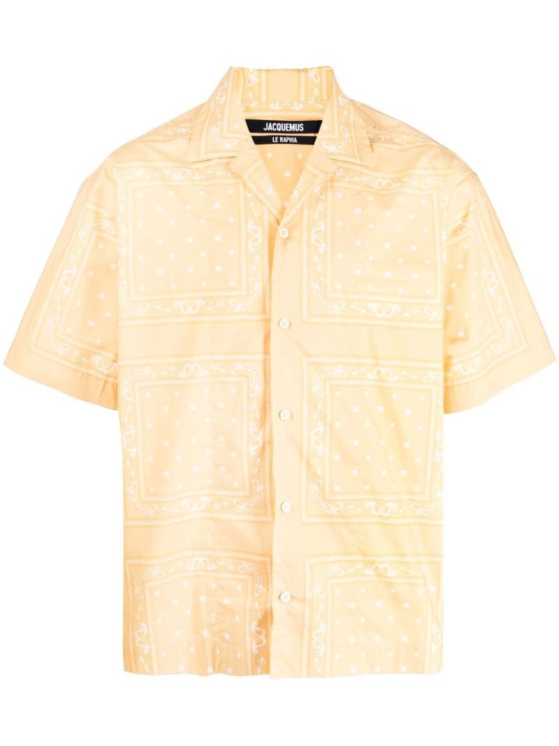Yellow La Chemise Jean Bandana Shirt
