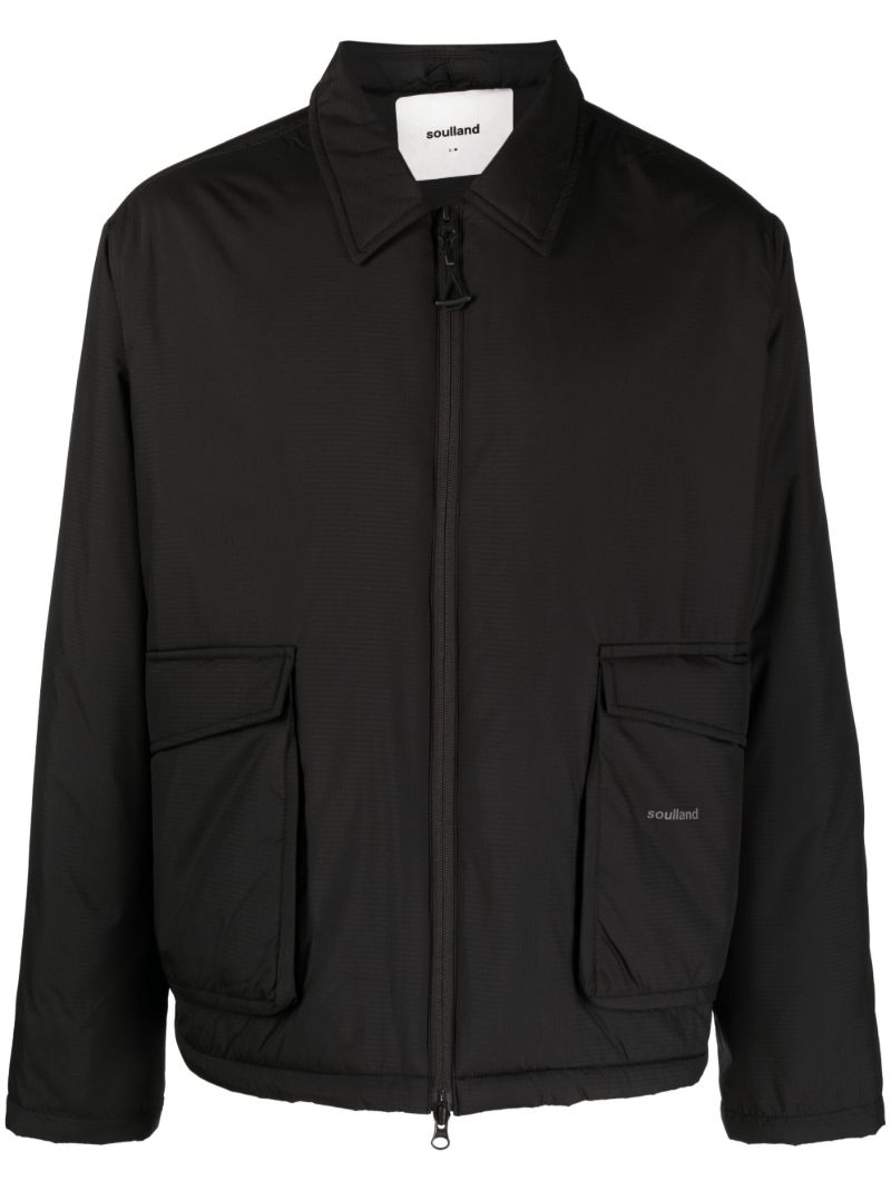 Black Cargo Pocket Jacket