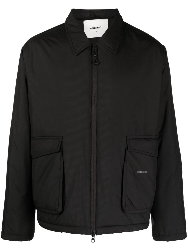 Black Cargo Pocket Jacket