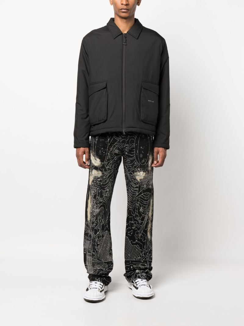 Black Cargo Pocket Jacket