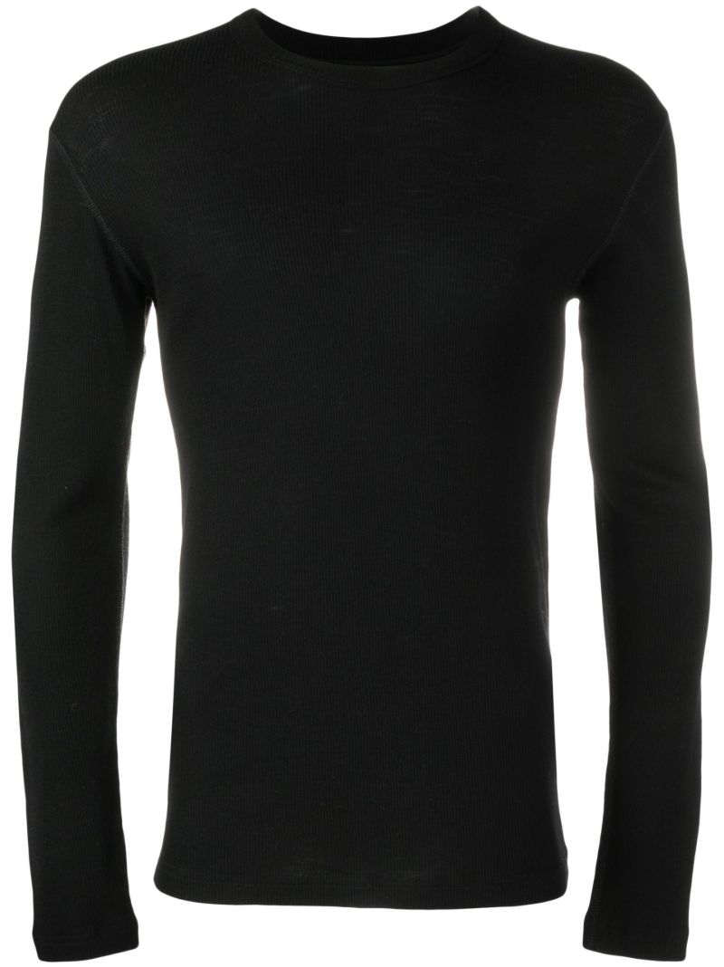 Black Base Wool T-shirt