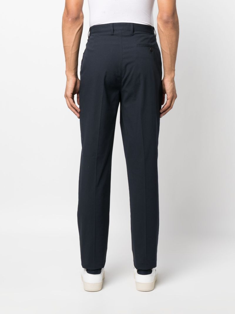 Blue Single Pleated Trousers