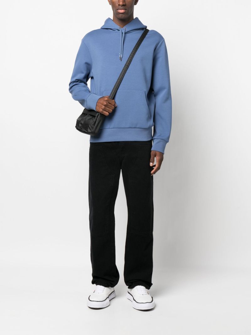Blue Polo Pony Drawstring Hoodie