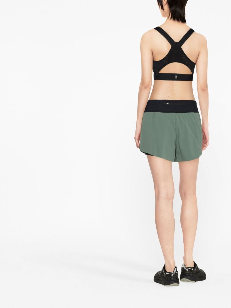 Black Open Back Sports Bra