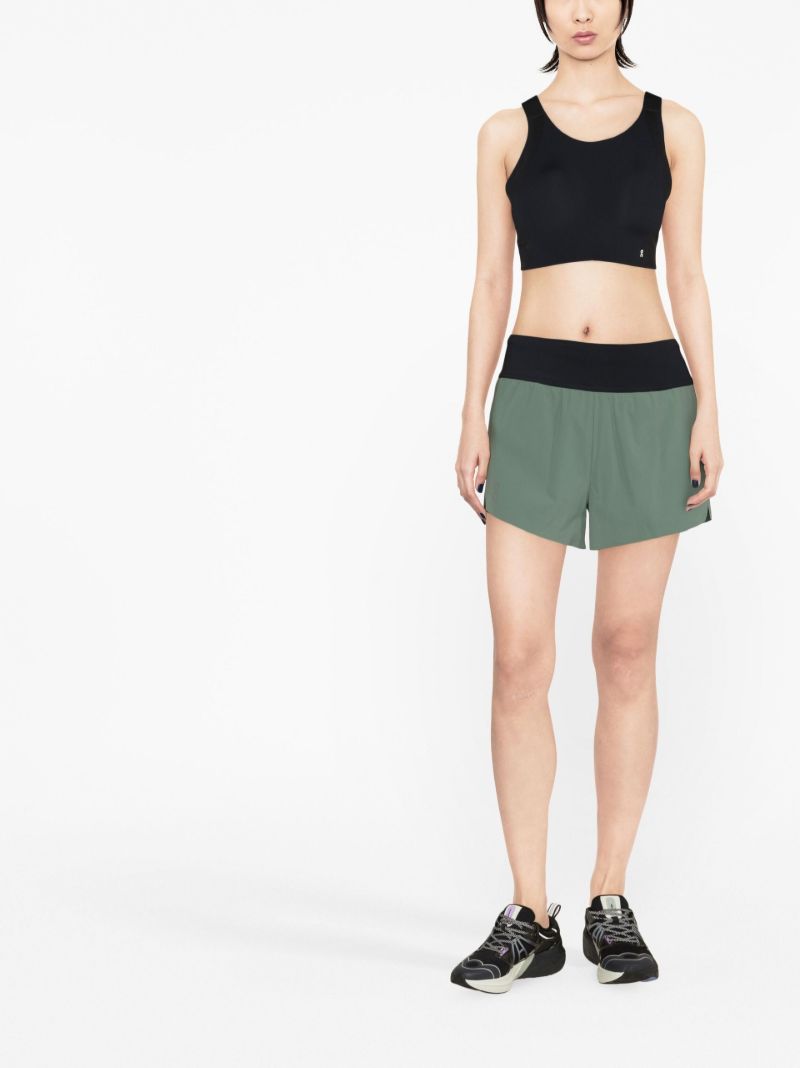 Black Open Back Sports Bra