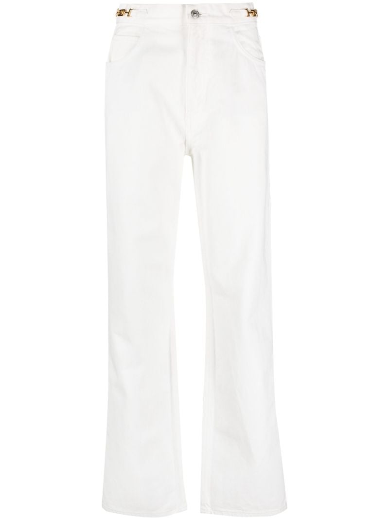 White Gourmette Straight-leg Jeans