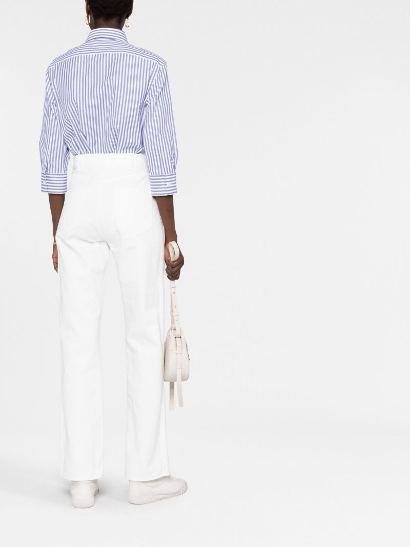 White Gourmette Straight-leg Jeans