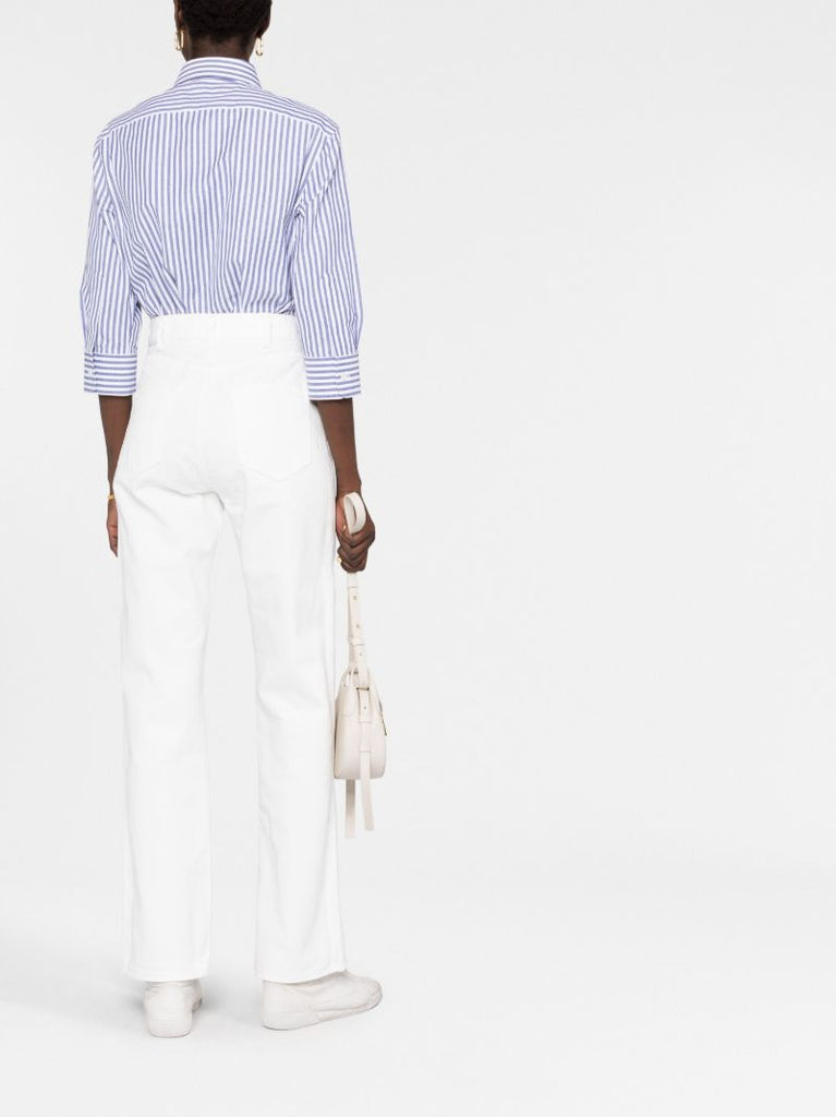 White Gourmette Straight-leg Jeans