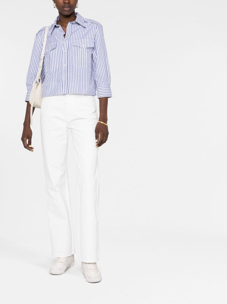 White Gourmette Straight-leg Jeans